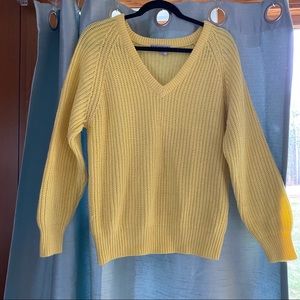 vintage style yellow sweater